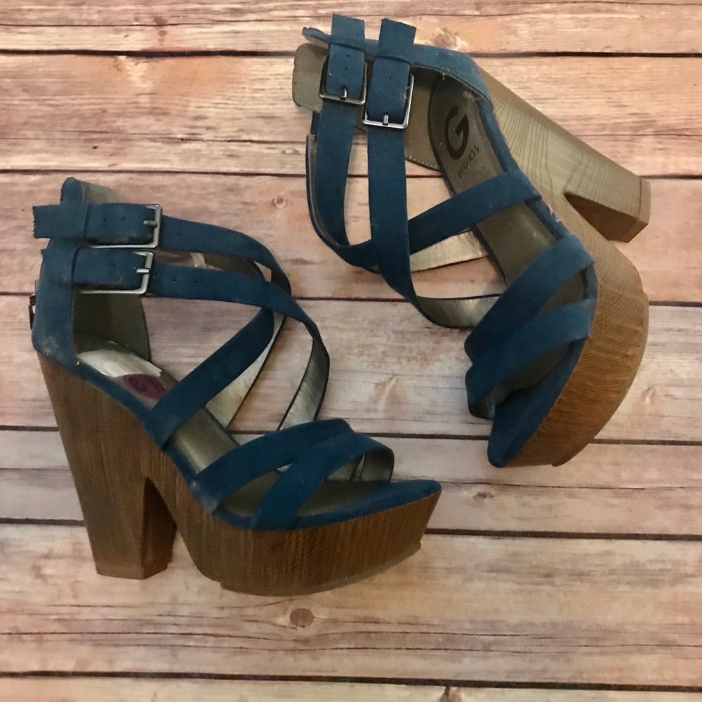 Teal Guess Heels